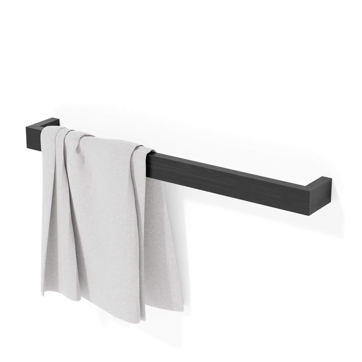 Wireworks Towel Rail 72cm Slimline Dark Oak