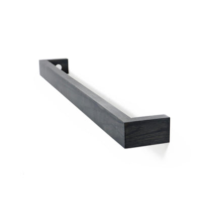 Wireworks Towel Rail 72cm Slimline Dark Oak