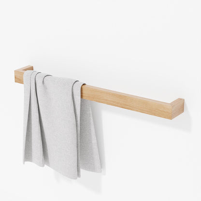 Wireworks Towel Rail 72cm Slimline Oak