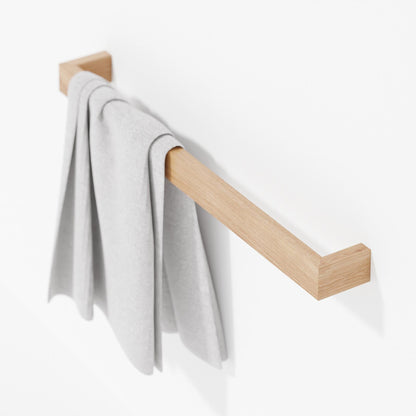 Wireworks Towel Rail 72cm Slimline Oak