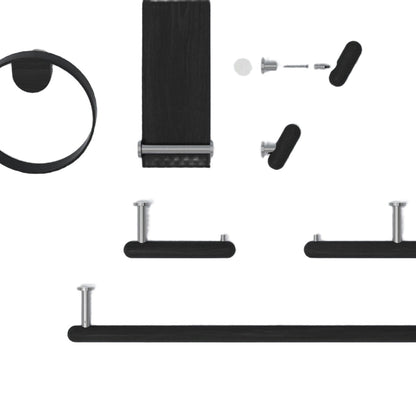 Wireworks Towel Rail Yoku Dark Oak
