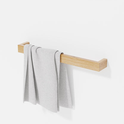 Wireworks Towel Rail 60cm Slimline Oak
