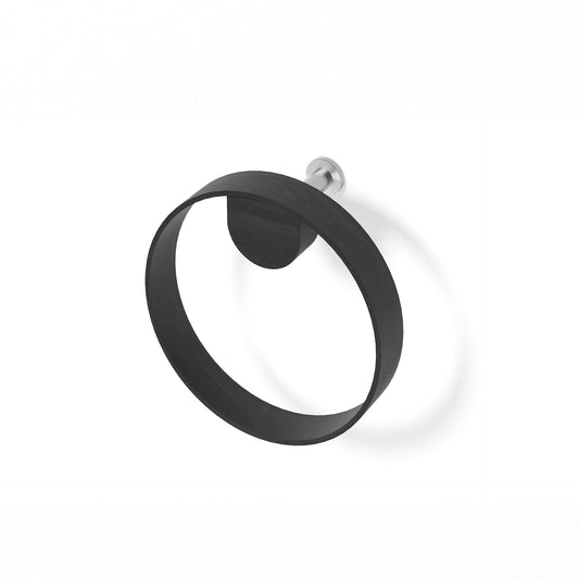 Wireworks Hand Towel Ring Yoku Dark Oak