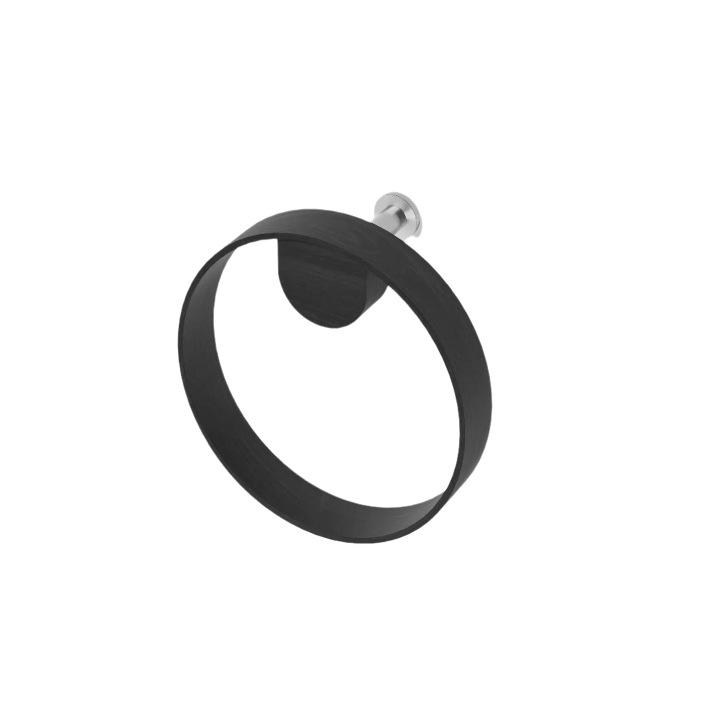 Wireworks Hand Towel Ring Yoku Dark Oak