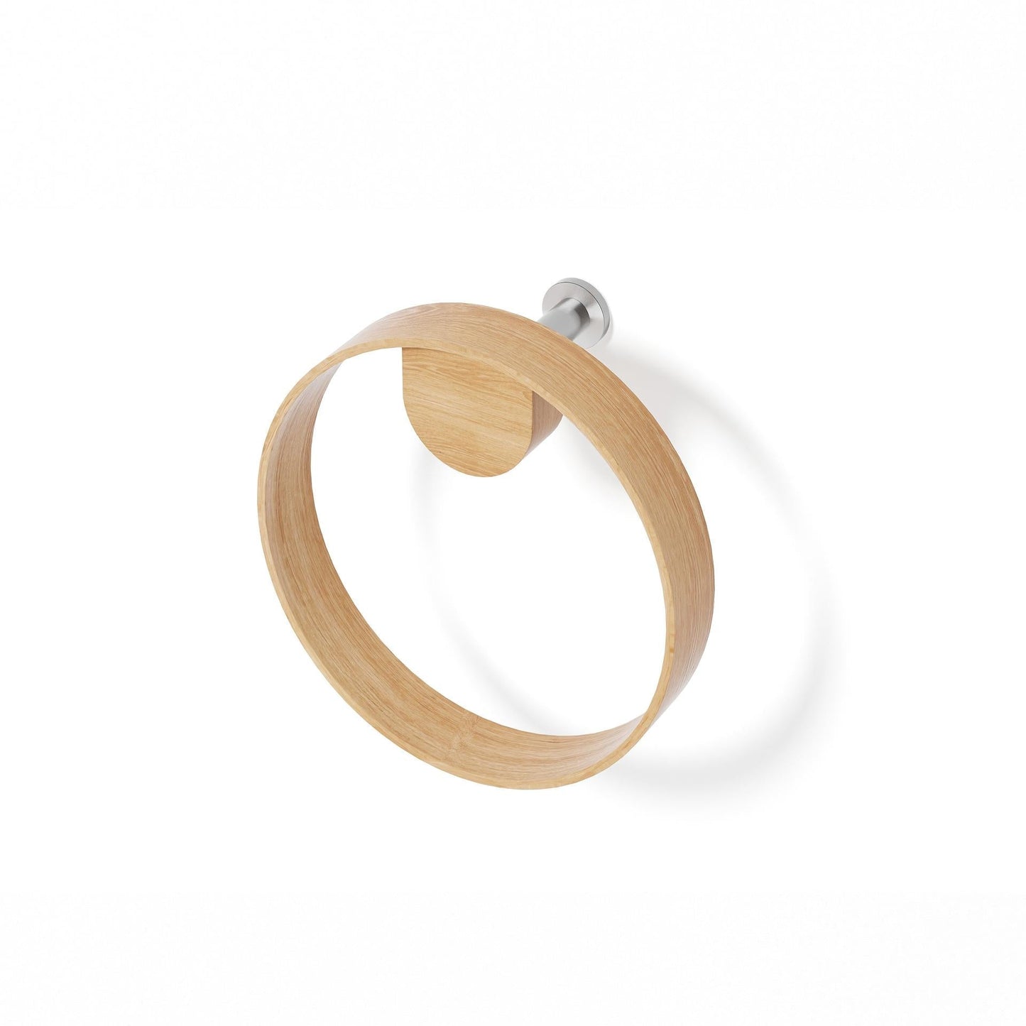 Wireworks Hand Towel Ring Yoku Oak