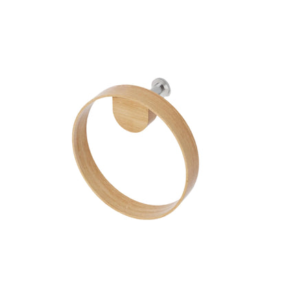 Wireworks Hand Towel Ring Yoku Oak