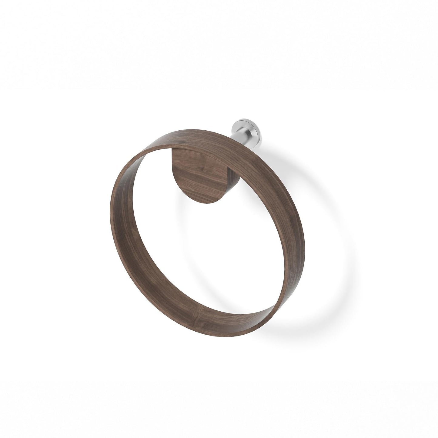 Wireworks Hand Towel Ring Yoku Walnut