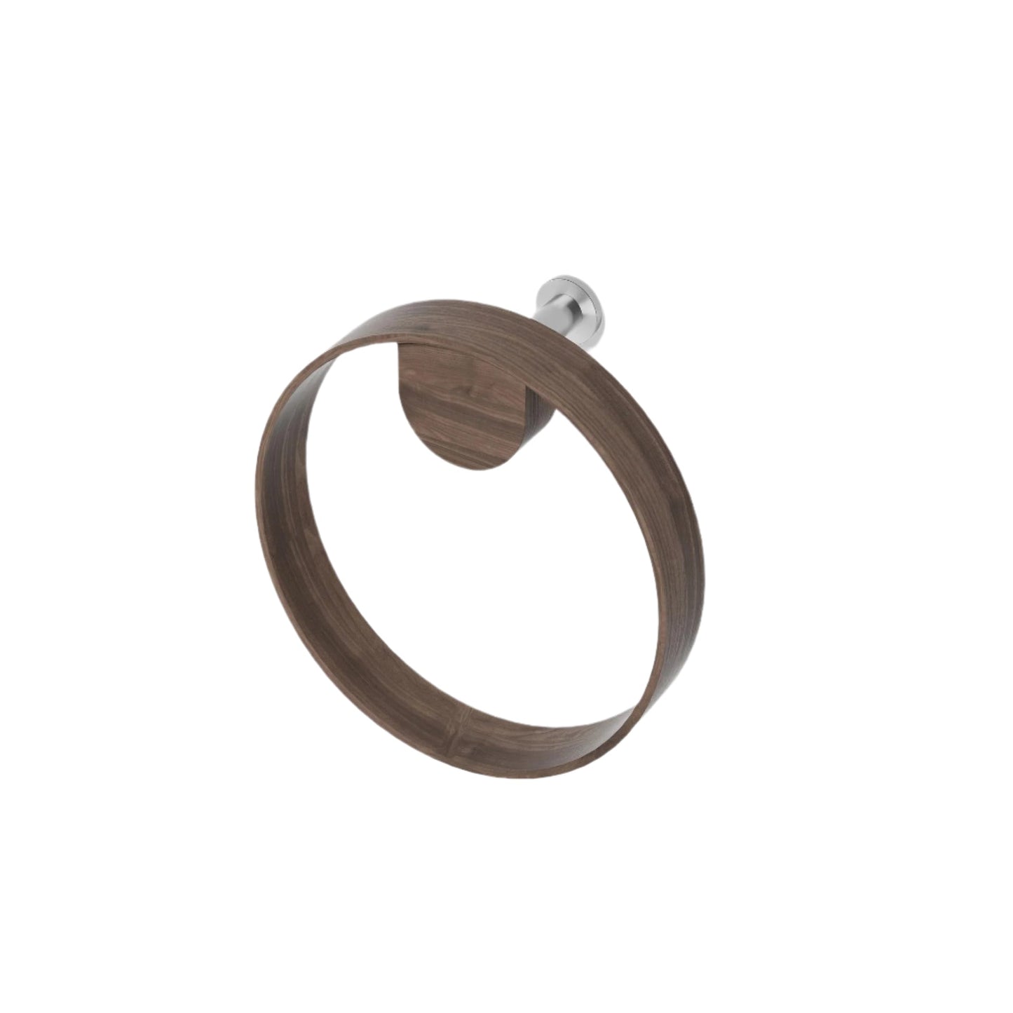 Wireworks Hand Towel Ring Yoku Walnut