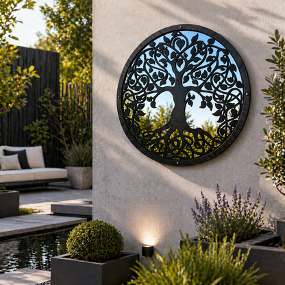 Tree of Life Garden Mirror - Hot Tub Shop