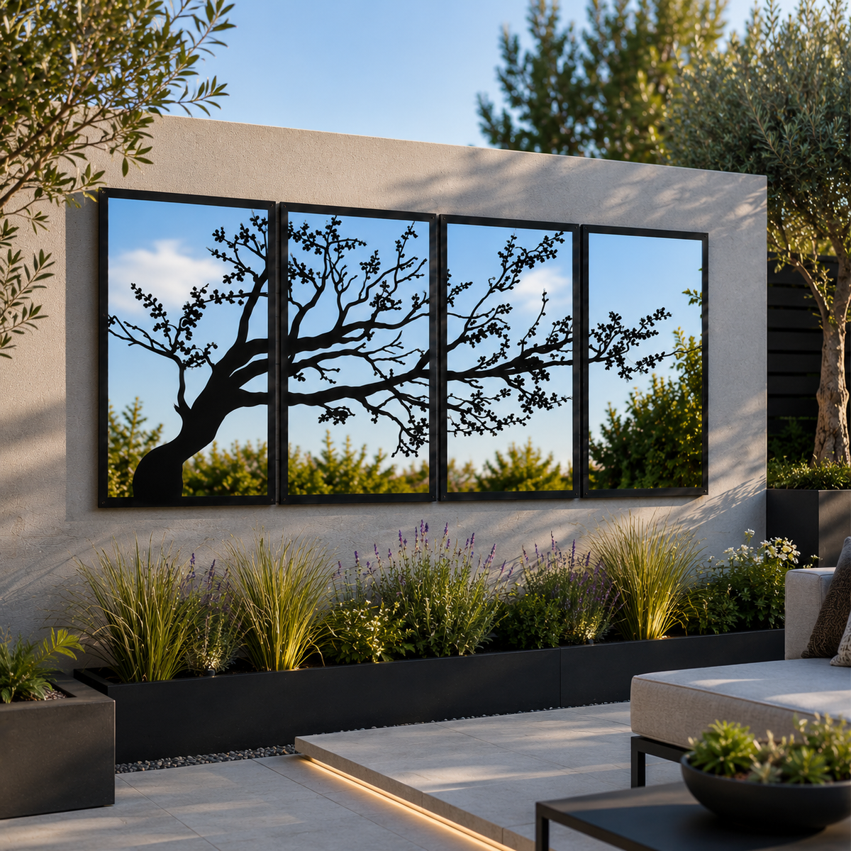 Large Tree Panel Mirror Set - Hot Tub Shop