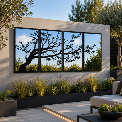 Large Tree Panel Mirror Set - Hot Tub Shop