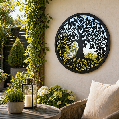 Tree of Life Garden Mirror - Hot Tub Shop