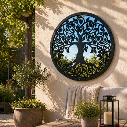 Tree of Life Garden Mirror - Hot Tub Shop