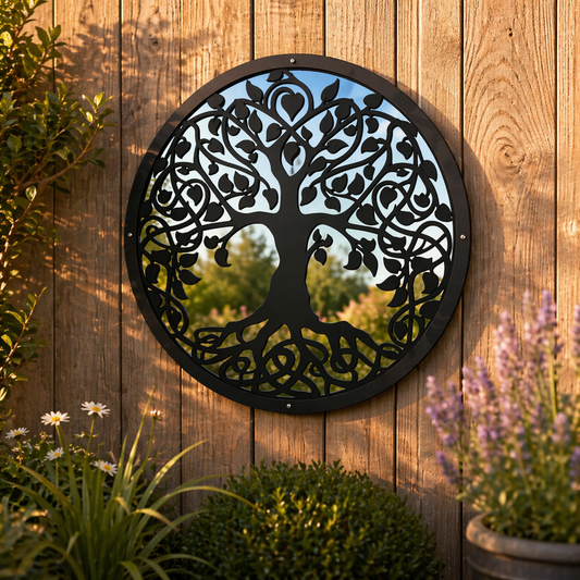 Tree of Life Garden Mirror - Hot Tub Shop