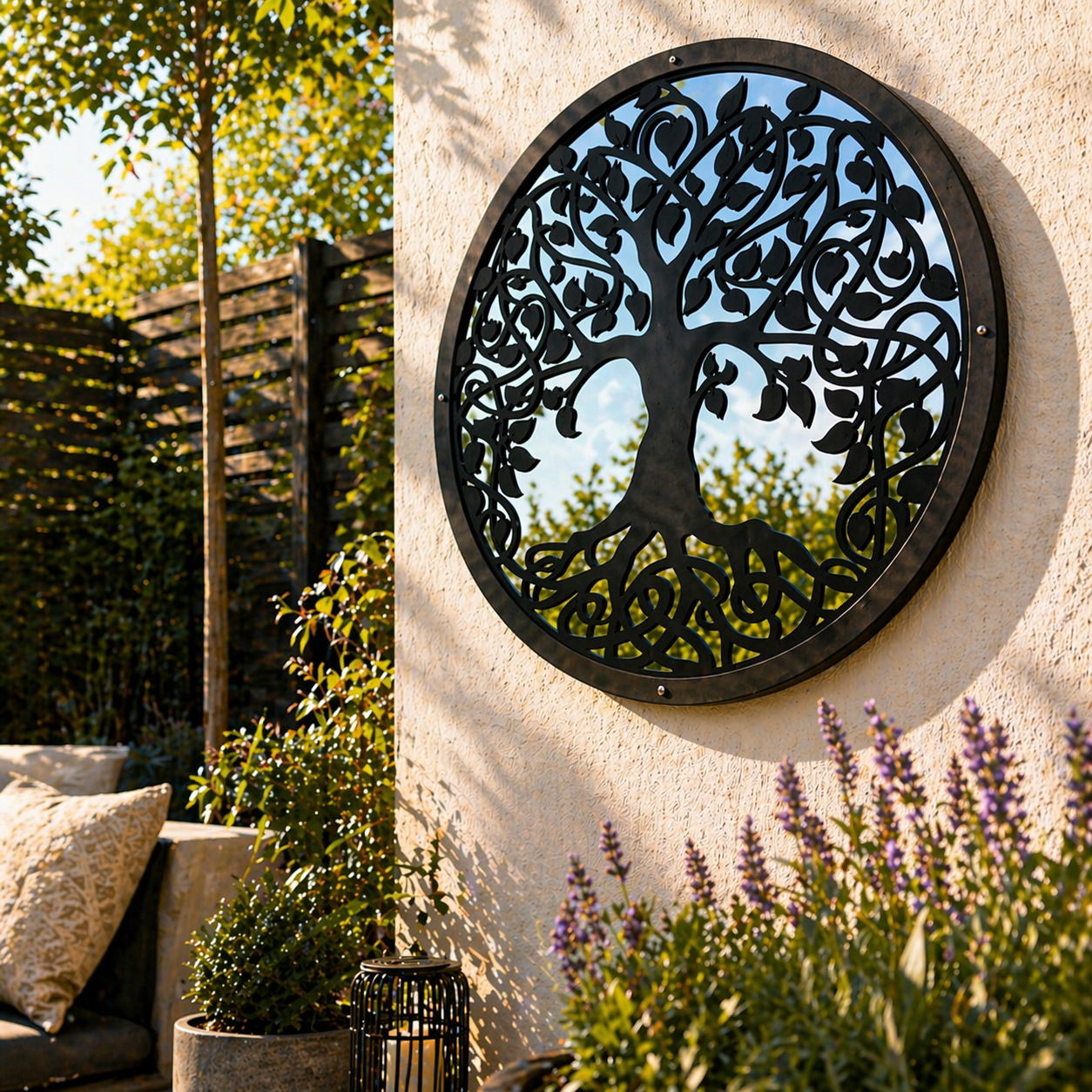 Tree of Life Garden Mirror - Hot Tub Shop