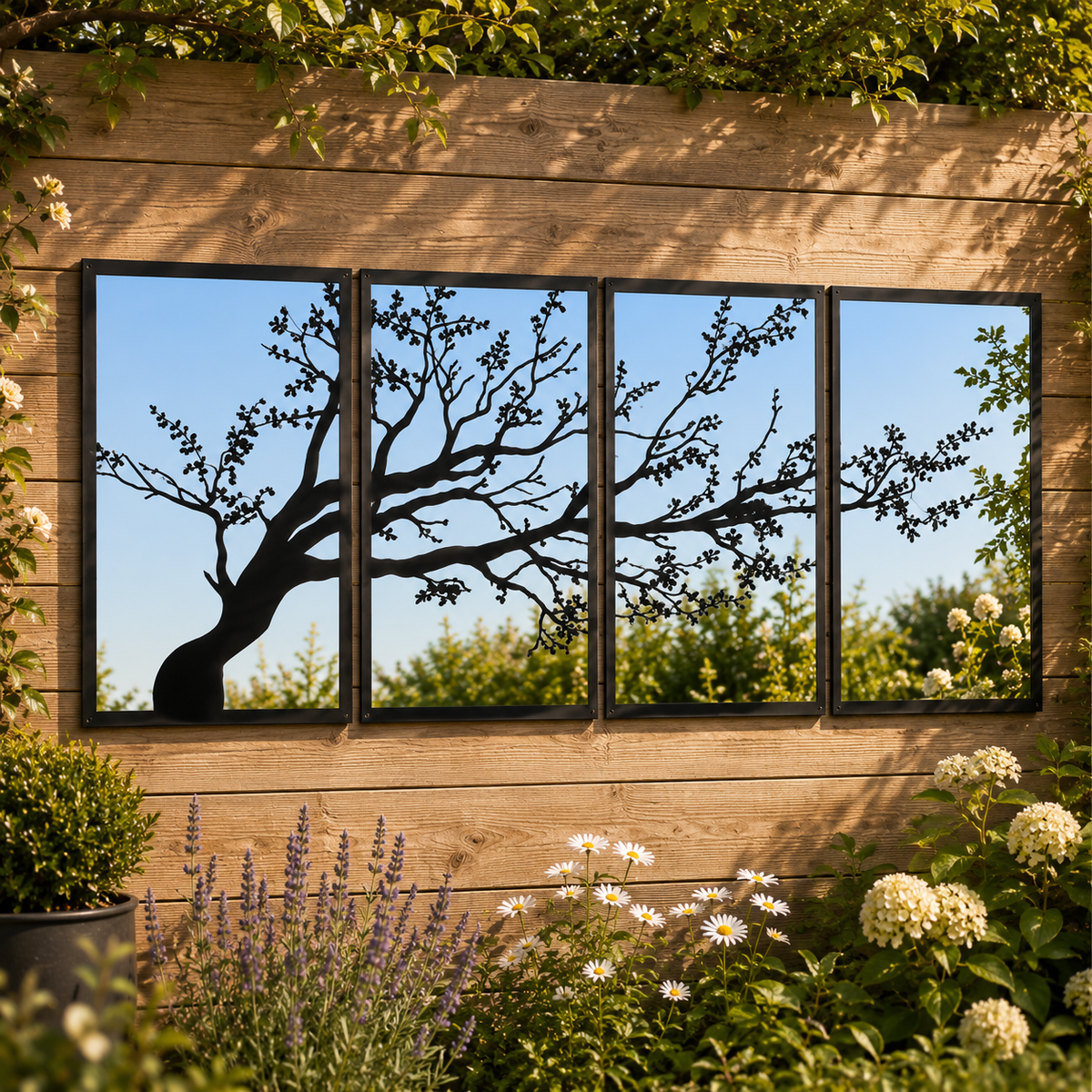 Large Tree Panel Mirror Set - Hot Tub Shop