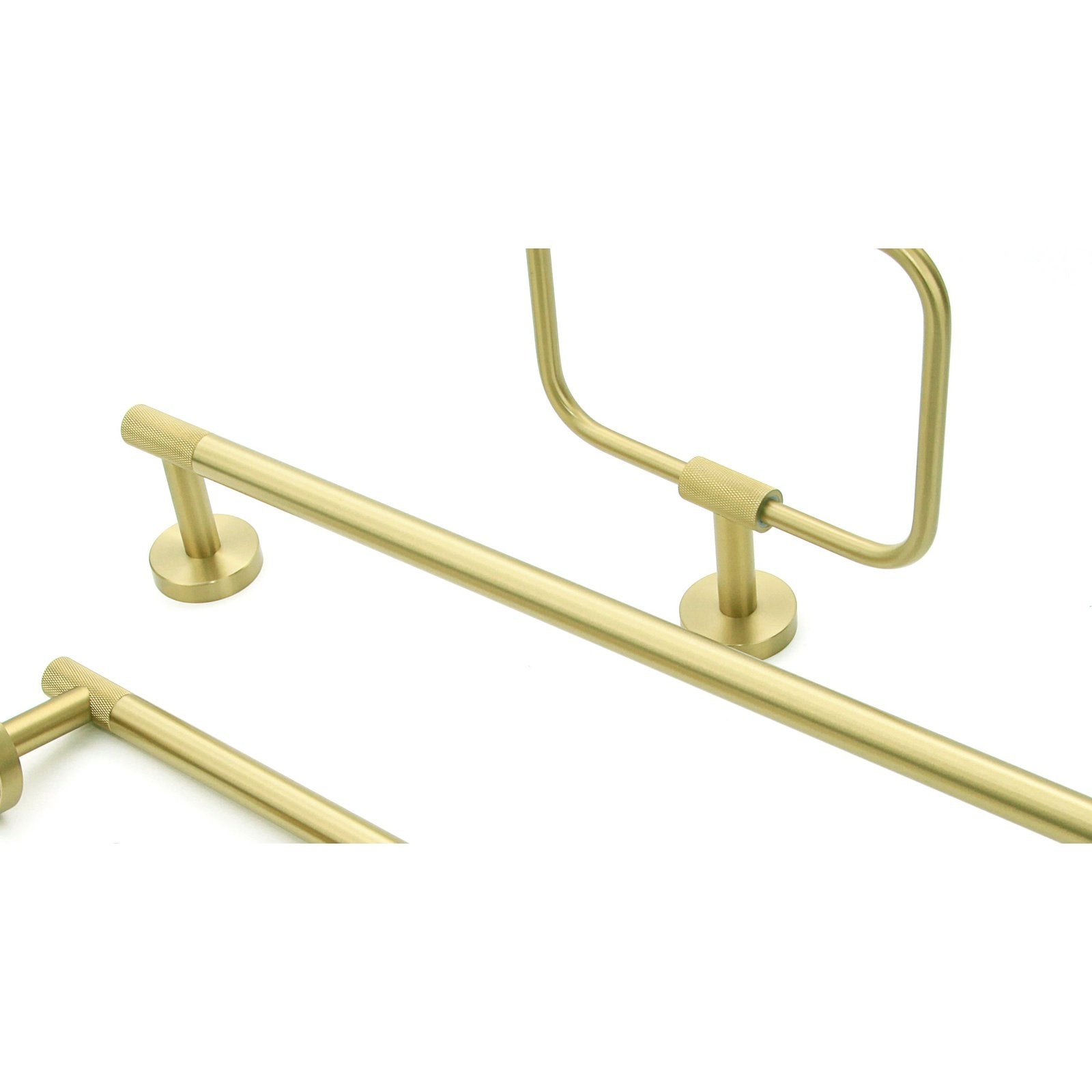 Origins Living Turner Towel Rail 35cm Brushed Brass - Hot Tub Shop