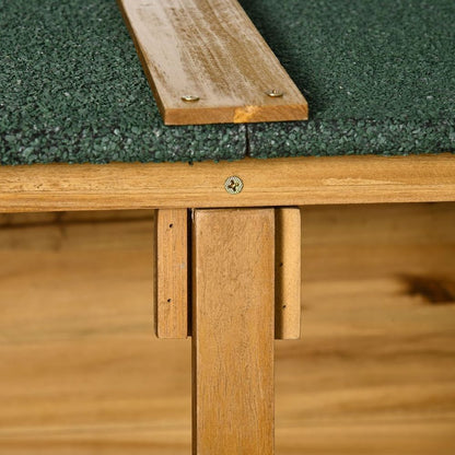 Garden Storage Shed Tool Organizer w/ Table, 140x75x157cm, Natural - Hot Tub Shop