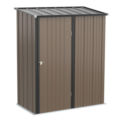 Outsunny Steel Garden Shed - Lockable Door - Weather-Resistant - Spacious Storage - High Quality - Hot Tub Shop