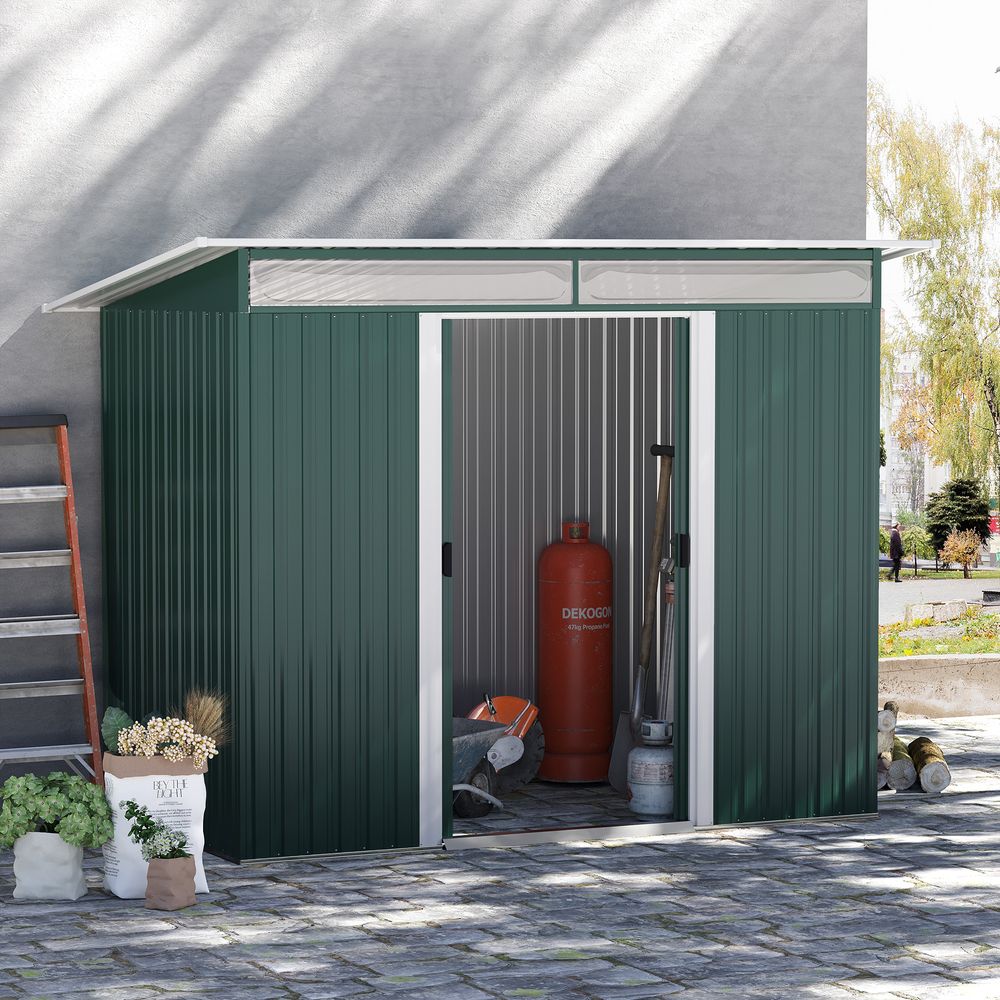 Premium Outdoor Storage Shed - Spacious, Durable & Lockable - Ideal for Tools, Equipment & Bikes - Hot Tub Shop