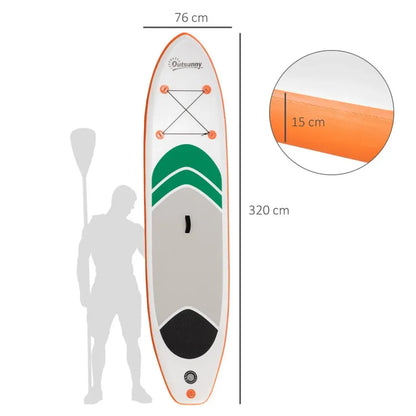 Premium Inflatable Paddle Board Set - 10Ft, Non-Slip, Adjustable Paddle & Carry Bag - Hot Tub Shop