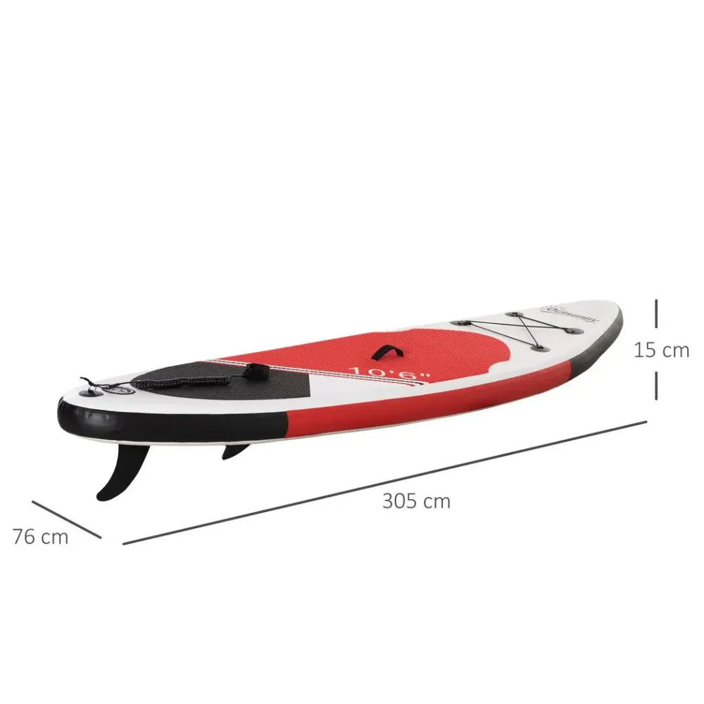 10ft Inflatable Stand Up Board: Non-Slip Deck + Adjustable Paddle - High-Quality, Portable, and Safe - Hot Tub Shop