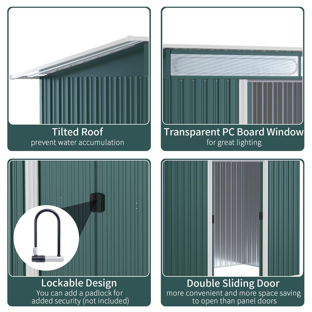 Premium Outdoor Storage Shed - Spacious, Durable & Lockable - Ideal for Tools, Equipment & Bikes - Hot Tub Shop