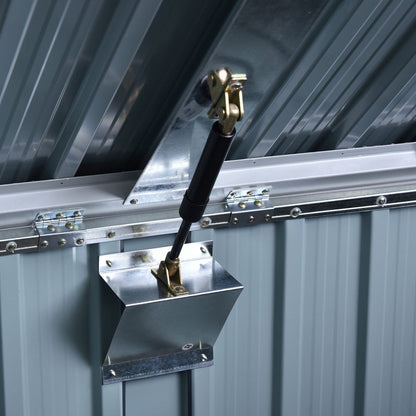 Heavy-Duty Steel Garden Storage Shed | Double Door & Lid | Trash Can Cover - Hot Tub Shop