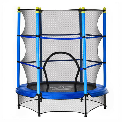 Premium HOMCOM 5.2FT Kids Trampoline - Safety Enclosure - Indoor Outdoor Fun