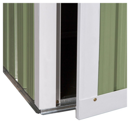 Metal Outdoor Storage Shed, Garden Tool House Cabinet -5' x 3' Green-AS