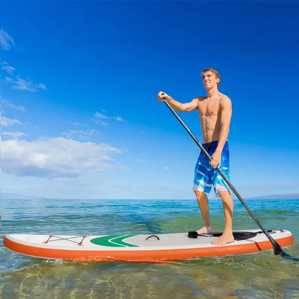 Premium Inflatable Paddle Board Set - 10Ft, Non-Slip, Adjustable Paddle & Carry Bag - Hot Tub Shop