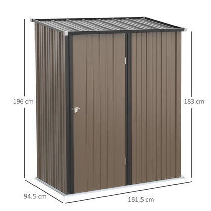 Outsunny Steel Garden Shed - Lockable Door - Weather-Resistant - Spacious Storage - High Quality - Hot Tub Shop