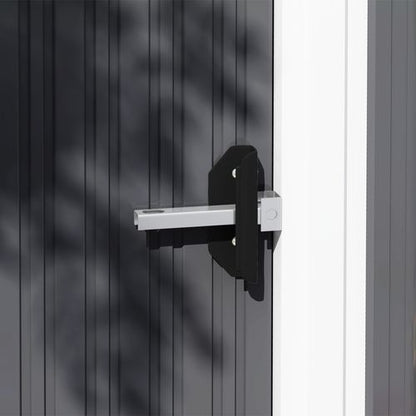 Outsunny 5 x 3ft Garden Storage Shed Sliding Door Sloped Roof Tool, Grey