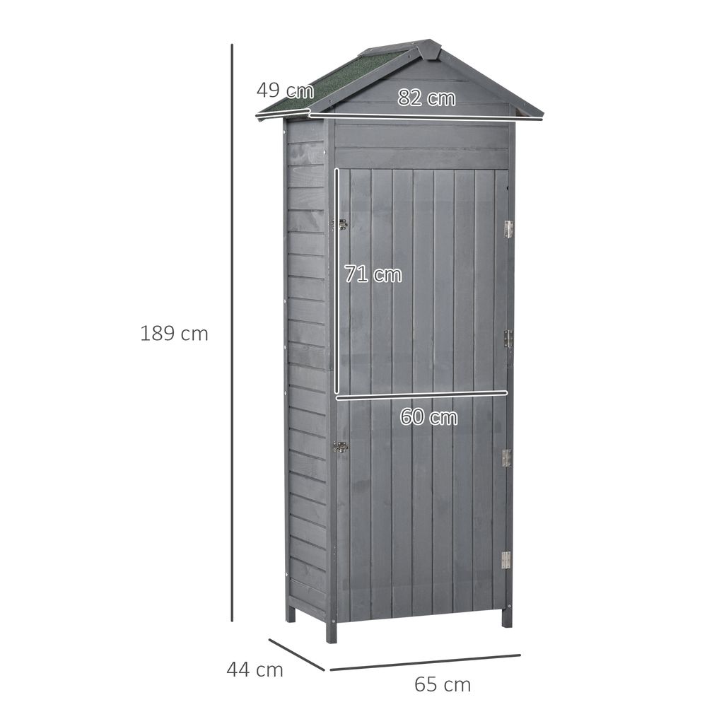 Garden Shed Wooden Timber Garden Storage Shed Tilted-felt Roof & Lockable Doors - Hot Tub Shop