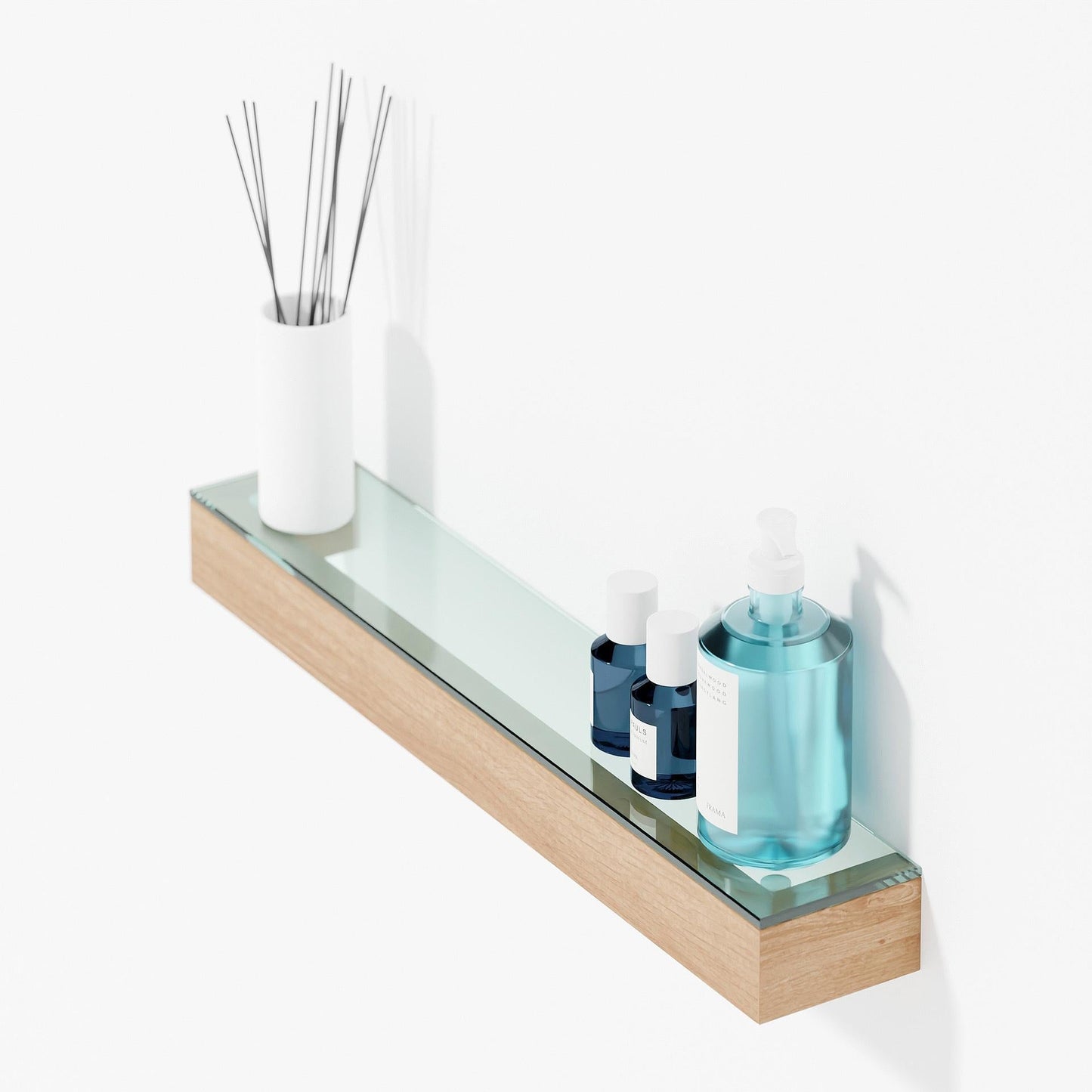 Wireworks Glass Shelf Slimline Oak