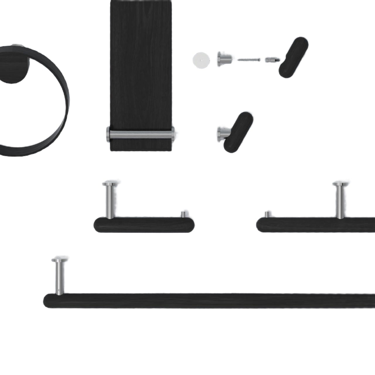 Wireworks Robe Hook Yoku Dark Oak