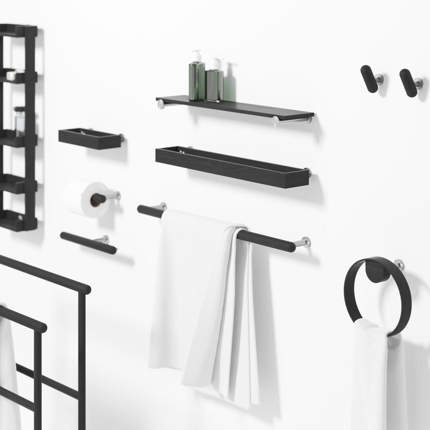 Wireworks Robe Hook Yoku Dark Oak