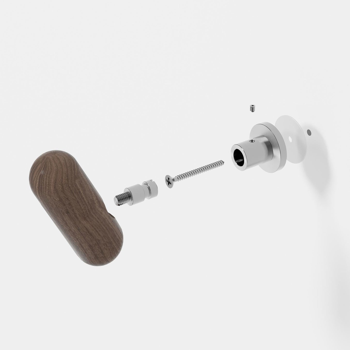 Wireworks Robe Hook Yoku Walnut