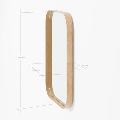 Wireworks Wall Mirror Outlook 55 Oak