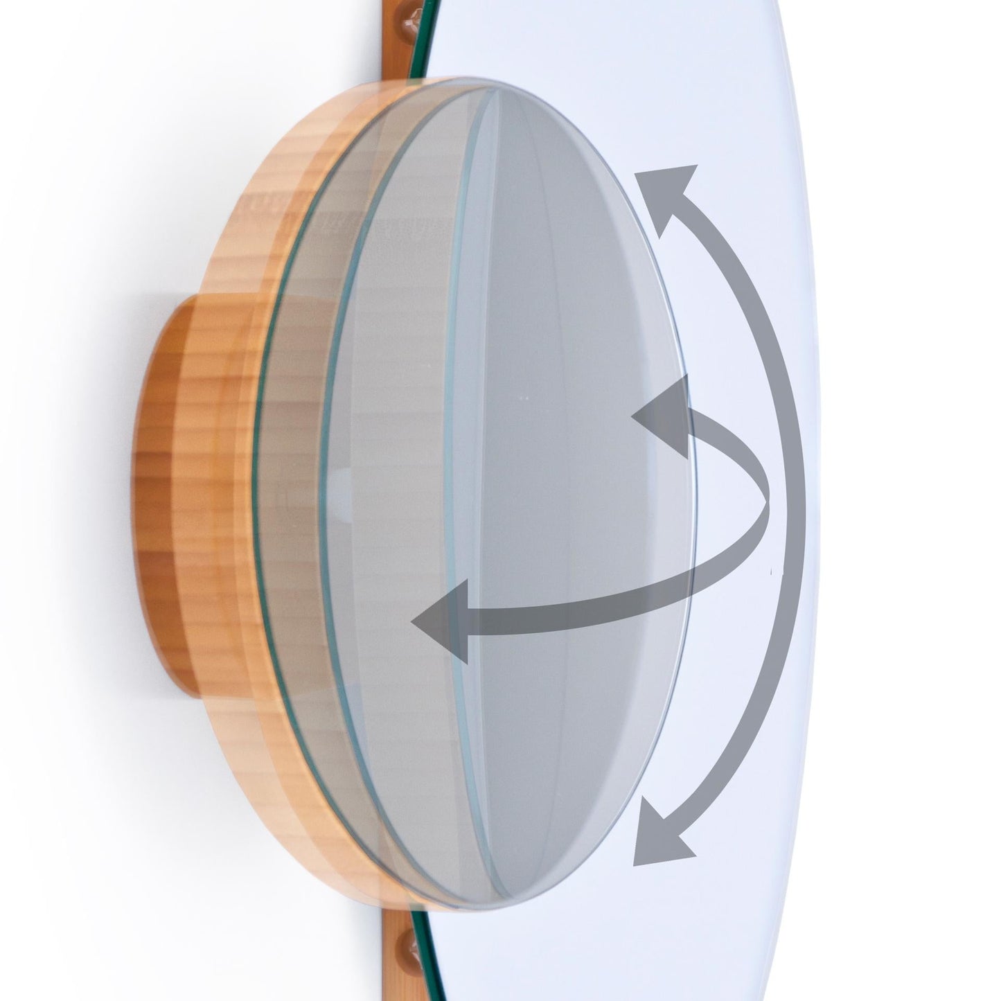 Wireworks Wall Mirror Eclipse Bamboo