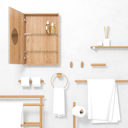 Wireworks Toilet Roll Holder Yoku Oak