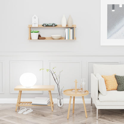 Wireworks Wall Shelf Platform 2 Oak