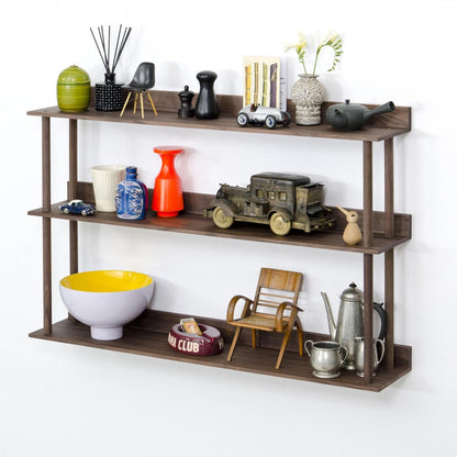 Wireworks Wall Shelf Platform 3 Walnut
