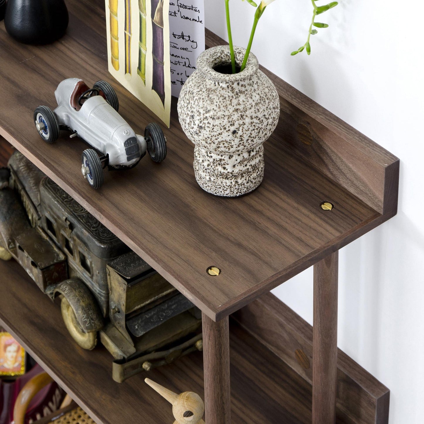 Wireworks Wall Shelf Platform 3 Walnut