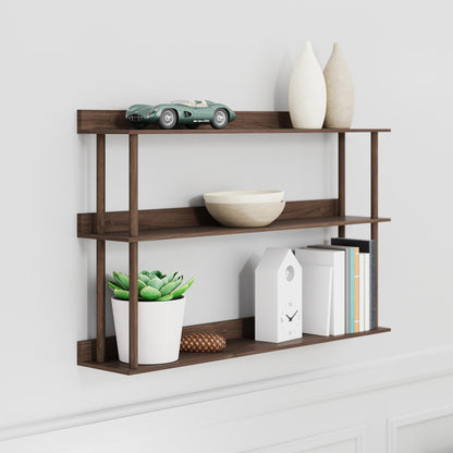 Wireworks Wall Shelf Platform 3 Walnut