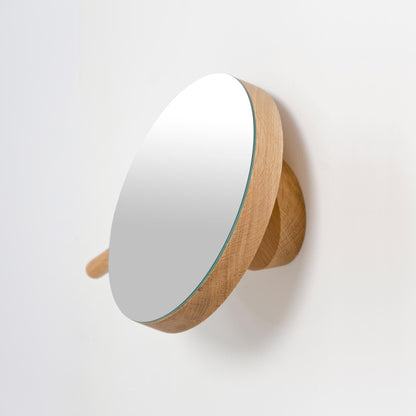 Wireworks Wall Magnify Mirror Slimline Oak