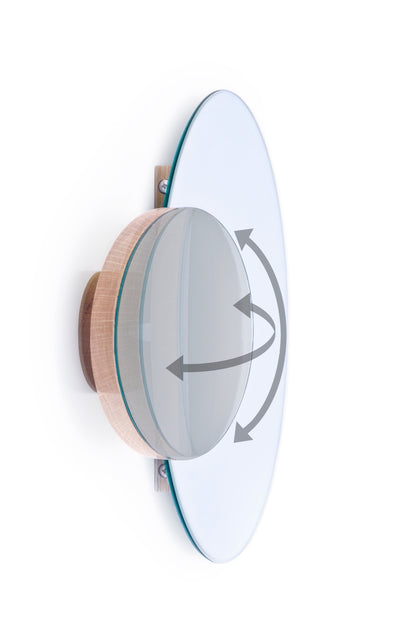 Wireworks Wall Mirror Eclipse Oak