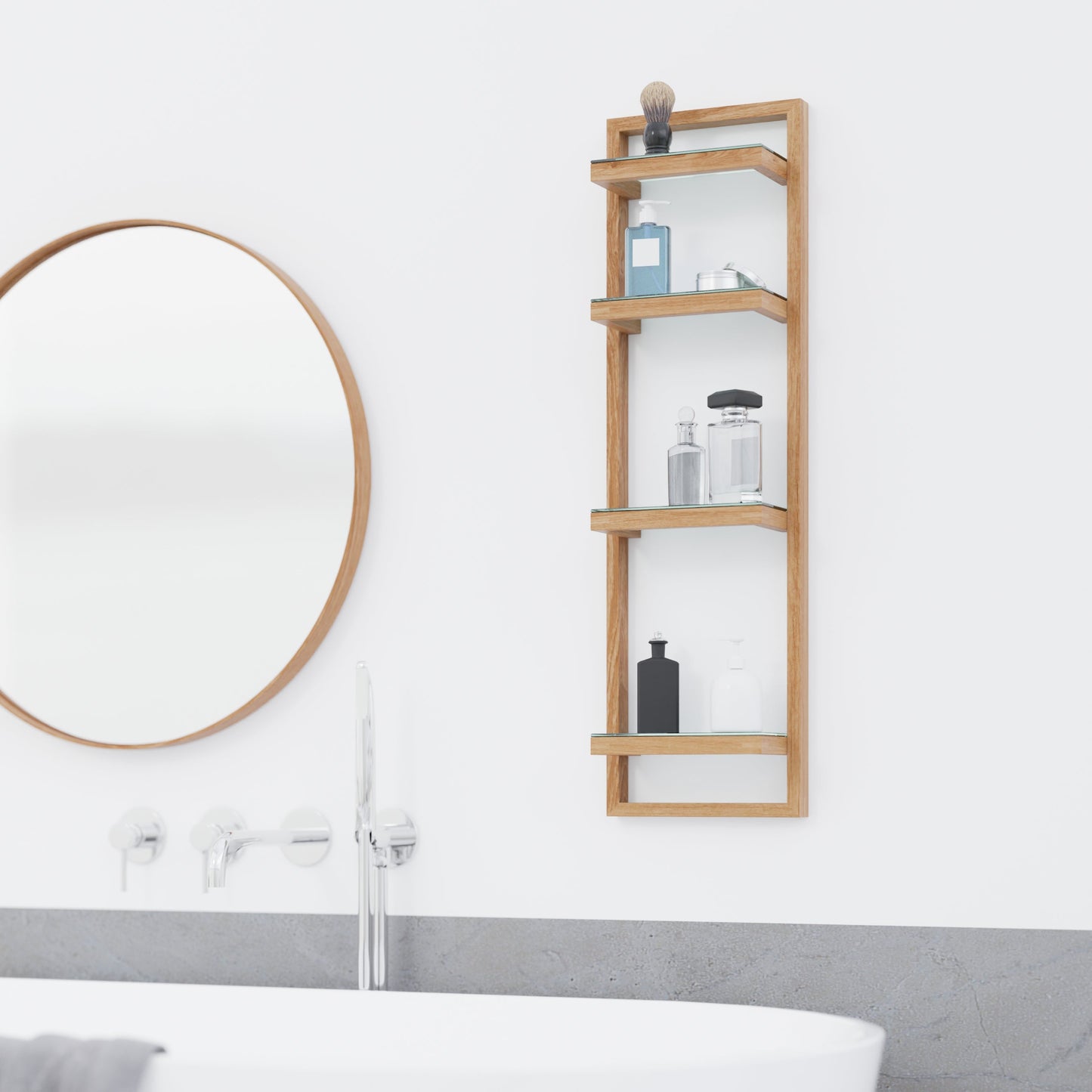 Wireworks Wall Shelf Zone Oak