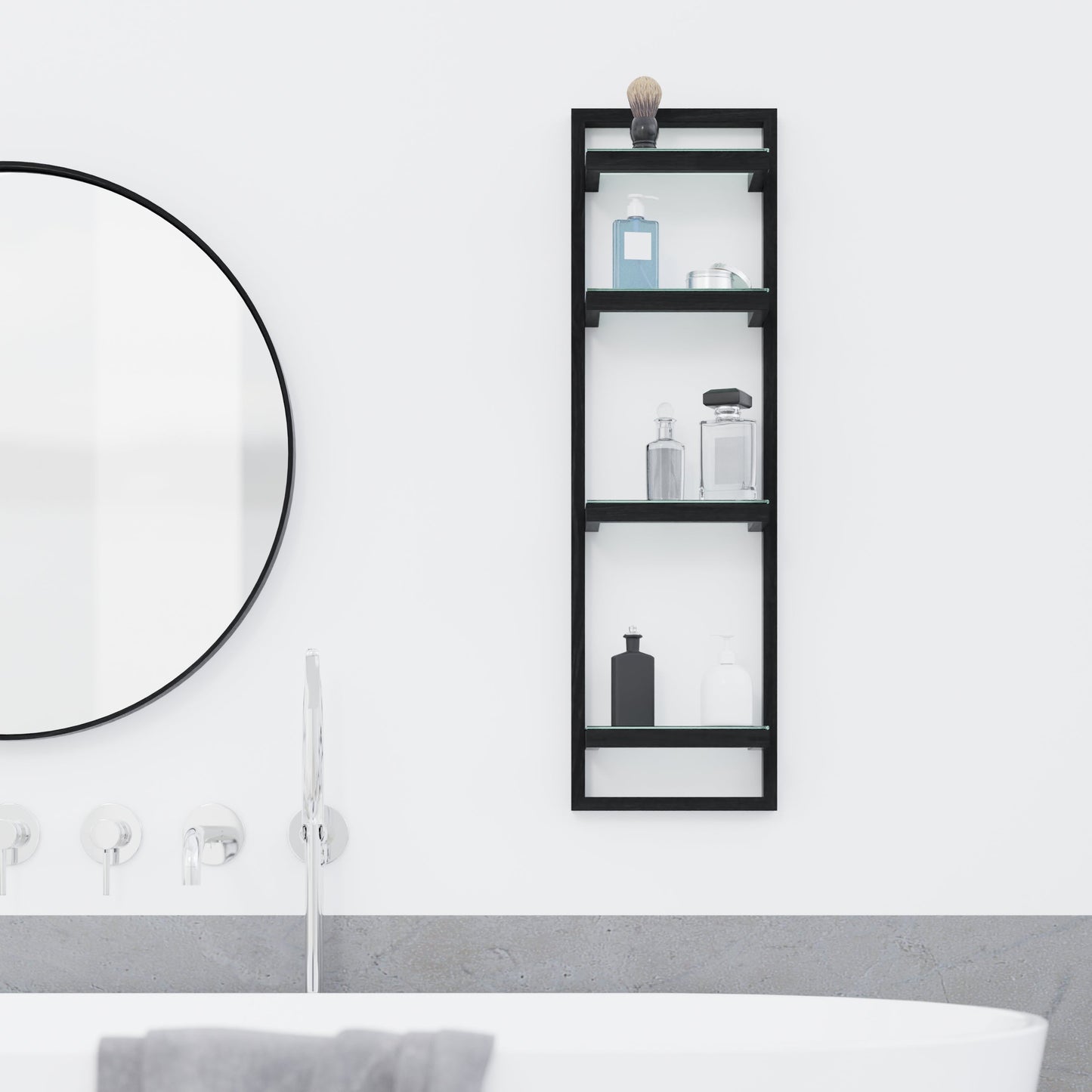 Wireworks Wall Shelf Zone Dark Oak