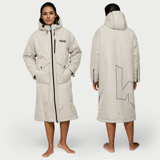 Wave 3 in 1 Hot Tub Changing Robe | Waterproof & Windproof | Unisex | Ecru Cream - Hot Tub Shop